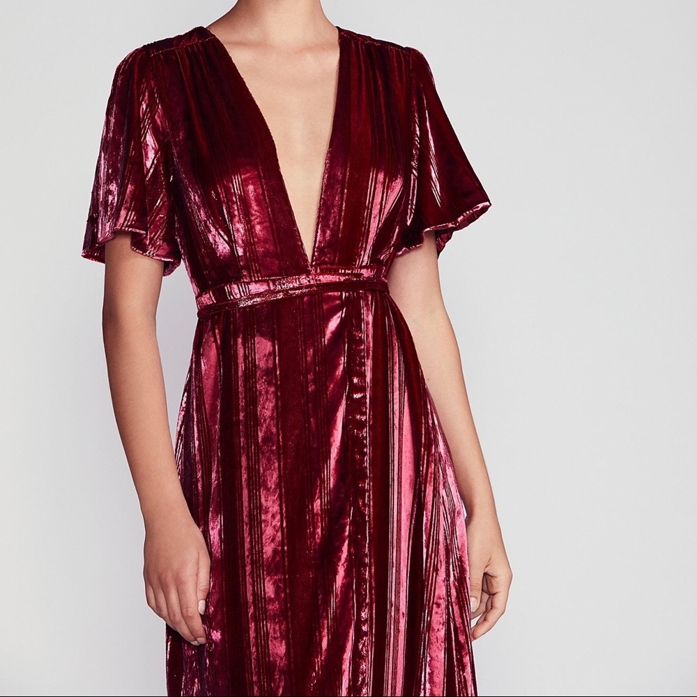 💗 Free People Kara Velvet Wrap Dress 💗 - Picture 2 of 6